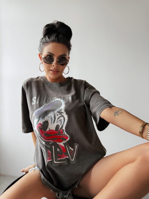 T-shirt bawełniany MOSE OLAVOGA c.szary