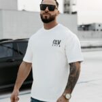 T-shirt męski slim BAKAR OLAVOGA ecru