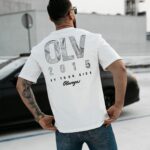 T-shirt męski slim BAKAR OLAVOGA ecru