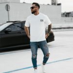 T-shirt męski slim BAKAR OLAVOGA ecru