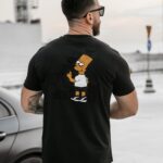 T-shirt męski z kultową grafiką GRAFFITI GROOVE OLAVOGA czarny