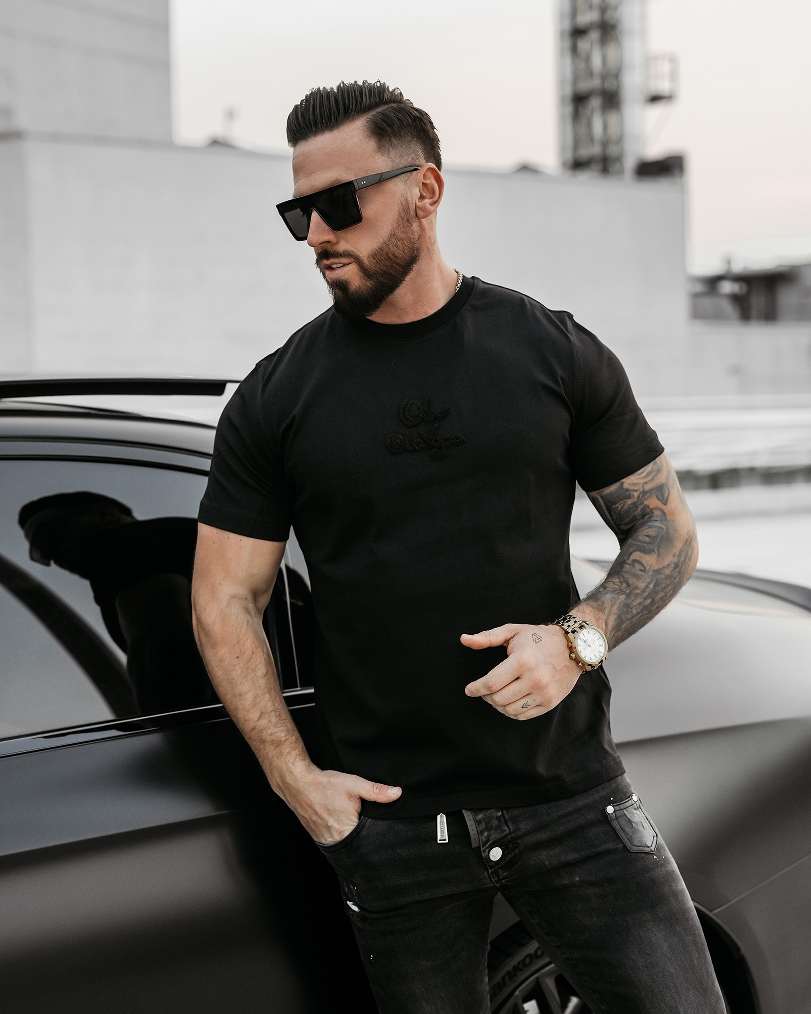 T-shirt męski z kultową grafiką GRAFFITI GROOVE OLAVOGA czarny T-shirt męski z kultową grafiką GRAFFITI GROOVE OLAVOGA czarny