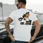 T-shirt męski z kultową grafiką GRAFFITI GROOVE OLAVOGA ecru