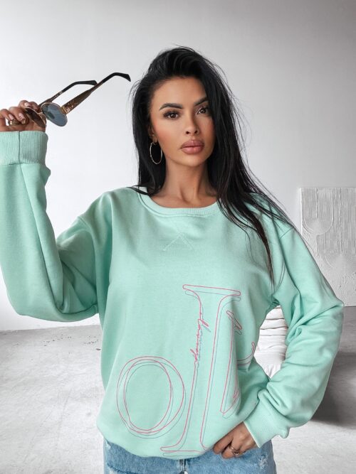 Bluza oversize APLOMB OLAVOGA miętowa