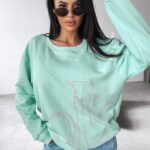 Bluza oversize APLOMB OLAVOGA miętowa