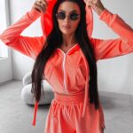 Komplet sportowy LOOK UP OLAVOGA koralowy