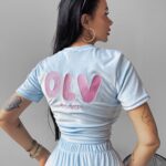 Komplet welurowy GET OVER OLAVOGA niebieski