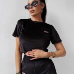 Komplet welurowy GET OVER OLAVOGA czarny