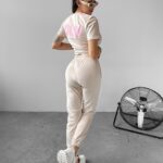 Komplet welurowy GET OVER OLAVOGA beżowy