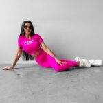 Komplet przylegający ADD OLAVOGA różowy