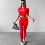 Komplet przylegający ADD OLAVOGA koralowy