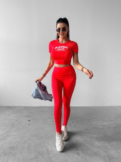 Komplet przylegający ADD OLAVOGA koralowy