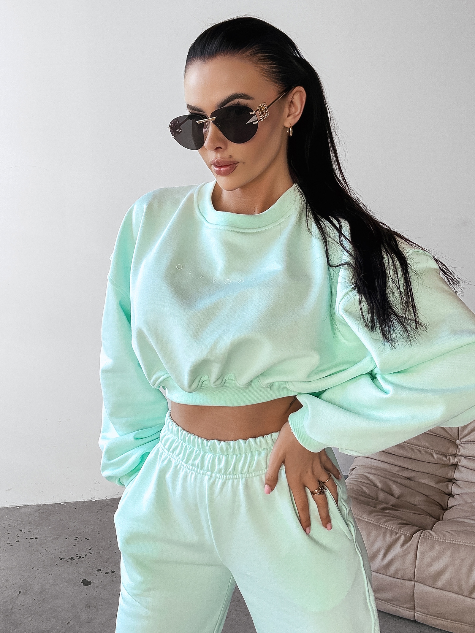 Komplet dresowy TIPSY OLAVOGA miętowy