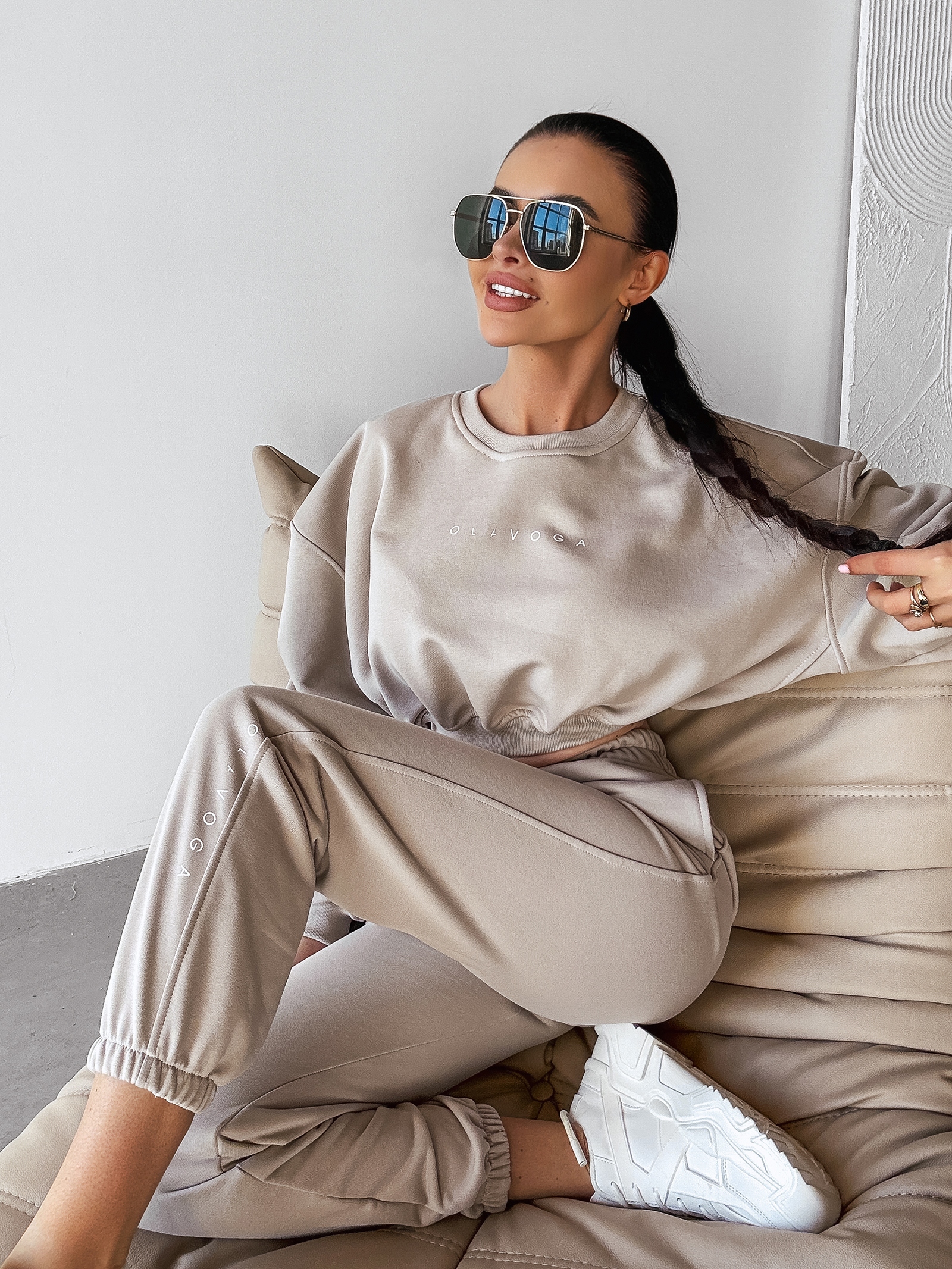 Komplet dresowy TIPSY OLAVOGA beżowy Komplet dresowy TIPSY OLAVOGA beżowy