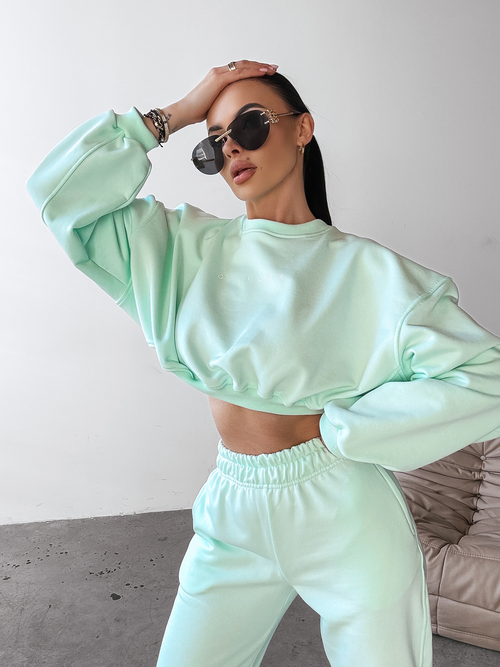 Komplet dresowy TIPSY OLAVOGA miętowy