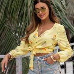 Bluzka w cytryny Lemoni żołta