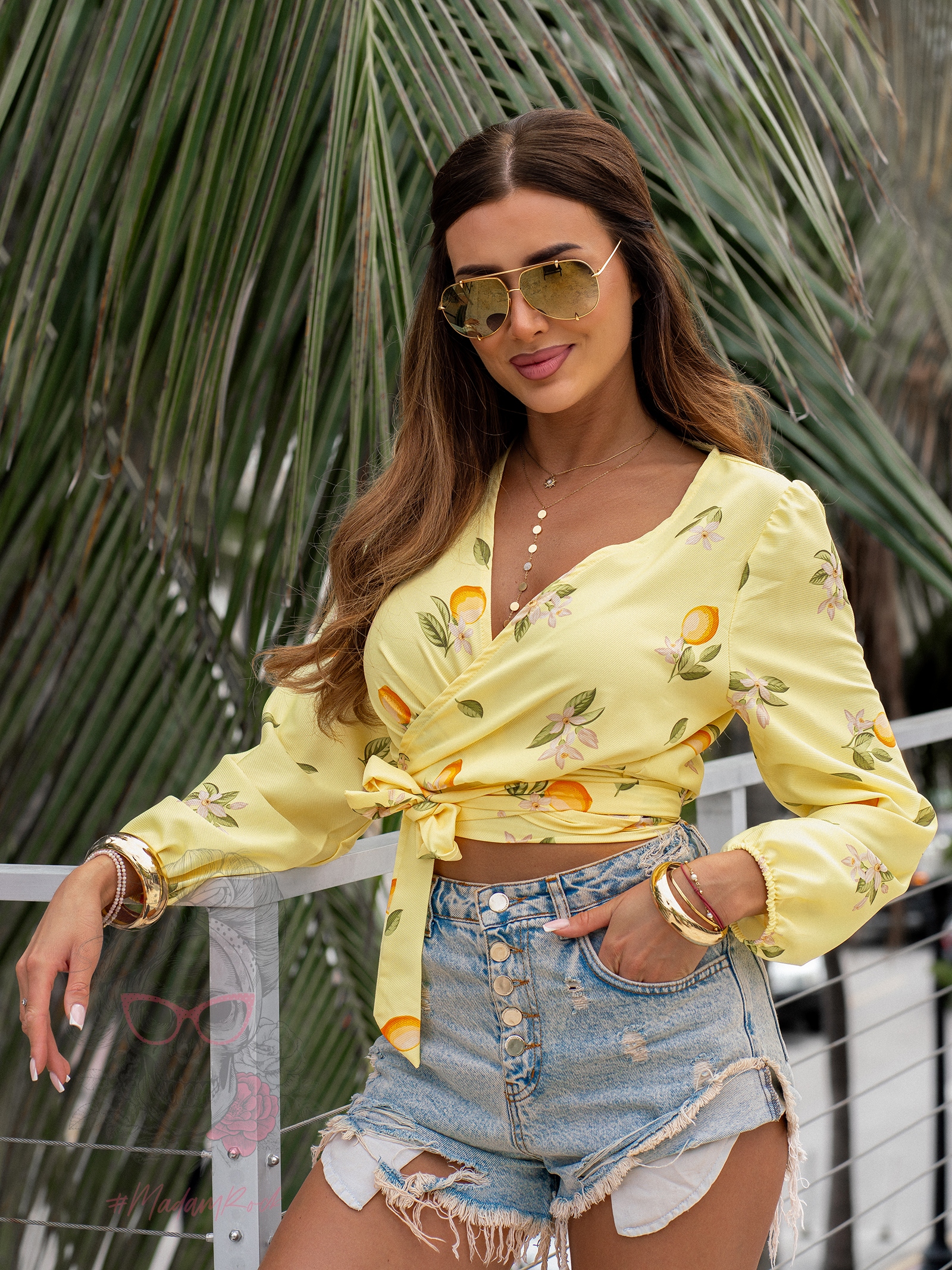 Bluzka w cytryny Lemoni żołta