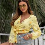 Bluzka w cytryny Lemoni żołta