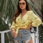 Bluzka w cytryny Lemoni żołta