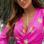 Bluzka w cytryny Lemoni różowa