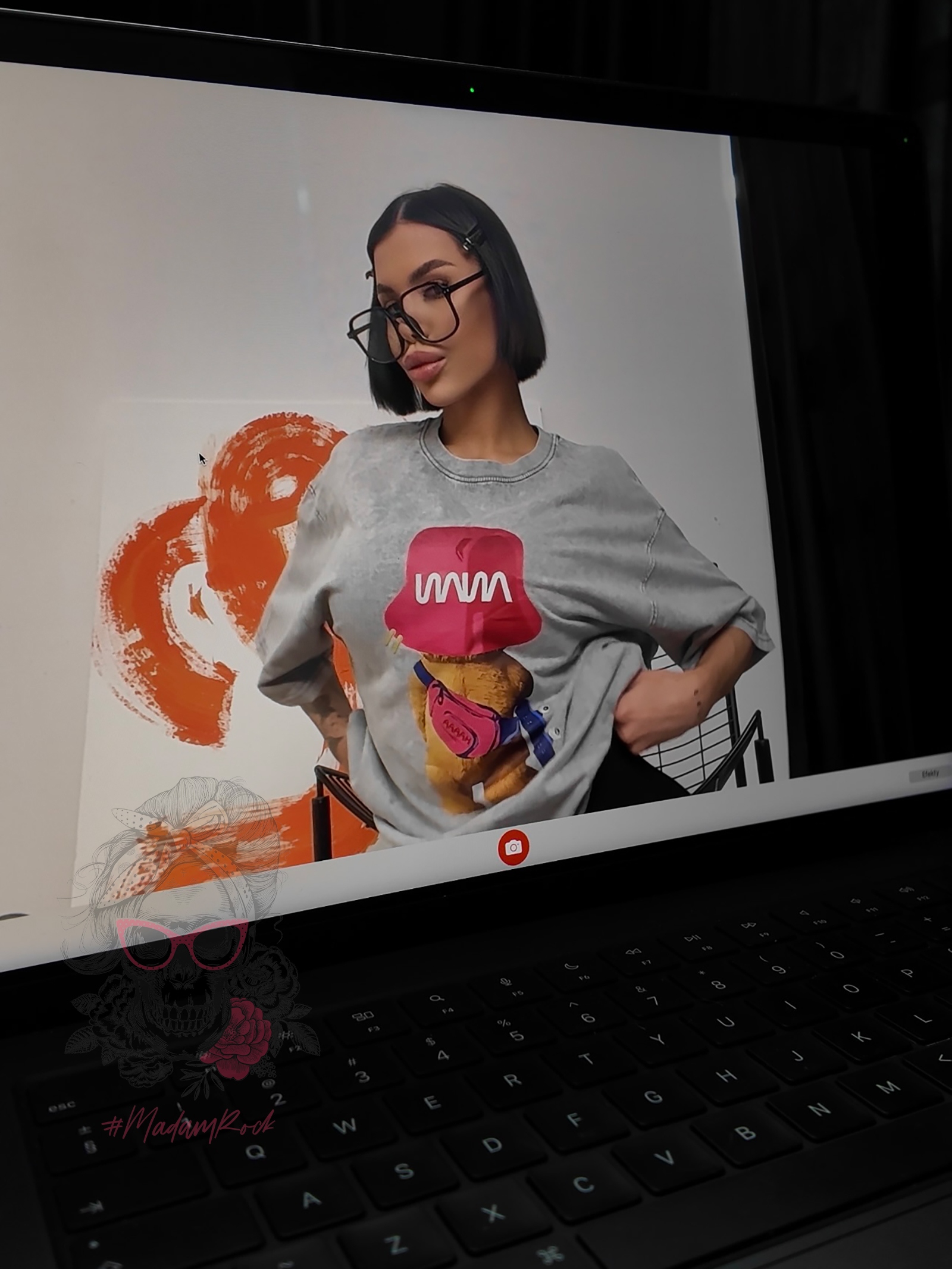 T-shirt dekatyzowany SoBear szary