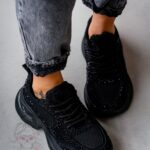 Buty sportowe z cyrkoniami Madam Restars czarne