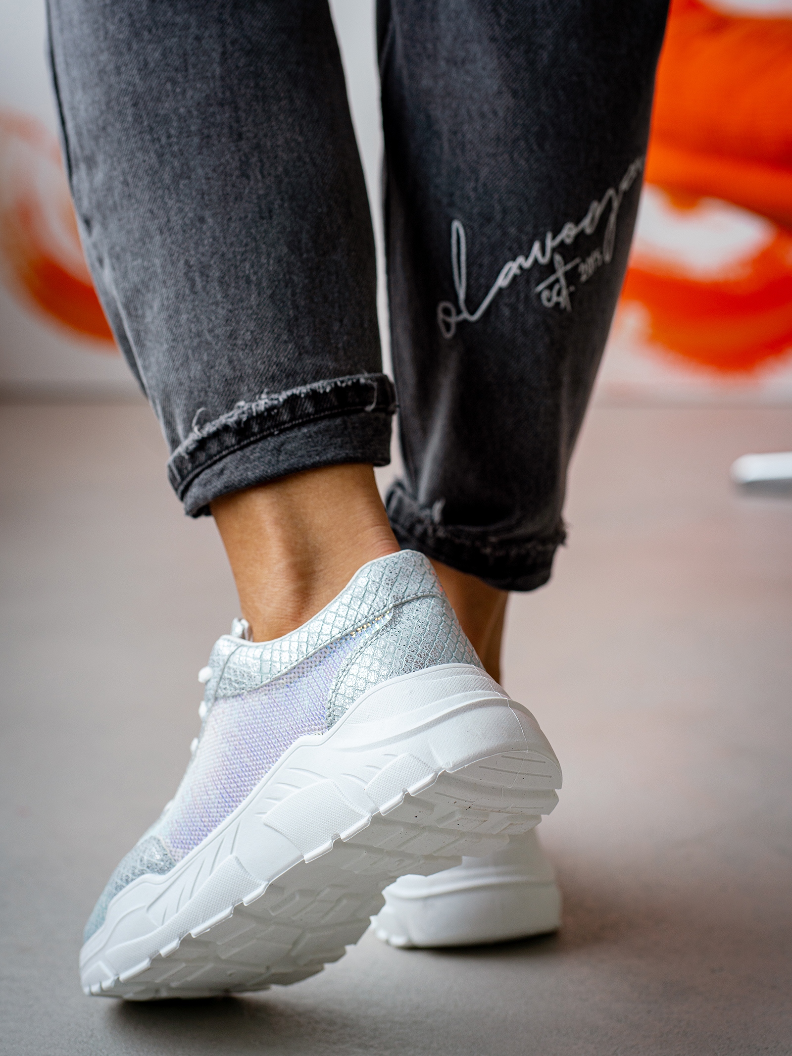 Buty sportowe Madam Siren II srebrne