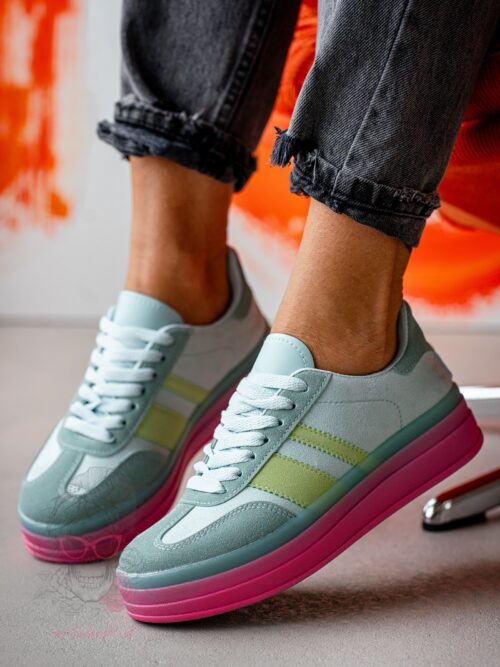 Trampki na grubej podeszwie Felini II niebieskie