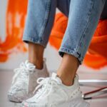 Buty sportowe metaliczne Rock Xeza białe