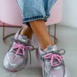 Buty sportowe metaliczne Rock Xeza różowe