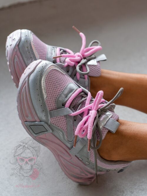 Buty sportowe metaliczne Rock Xeza różowe