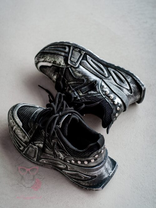 Buty sportowe metaliczne Rock Xeza czarne