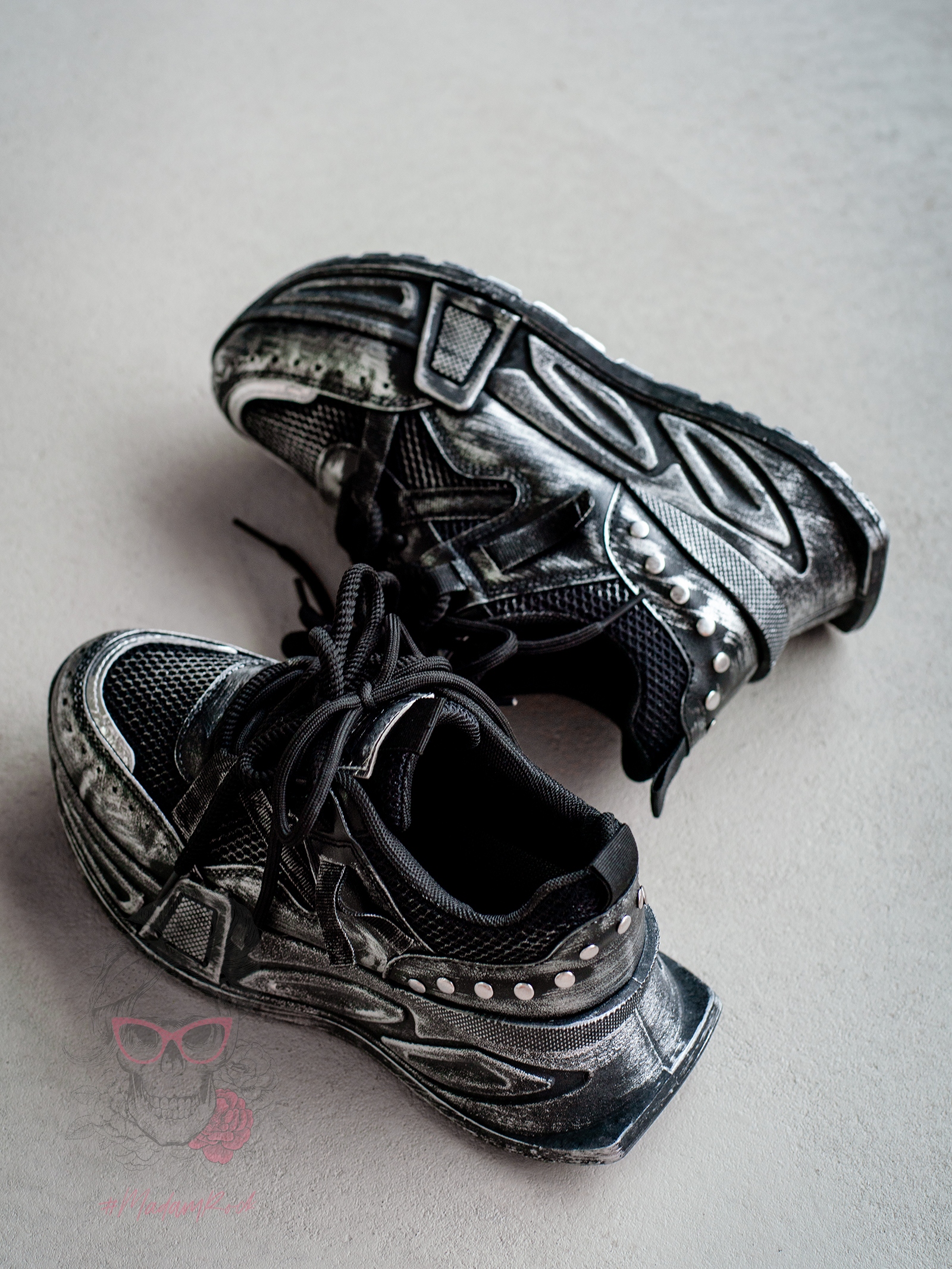 Buty sportowe metaliczne Rock Xeza czarne Buty sportowe metaliczne Rock Xeza czarne