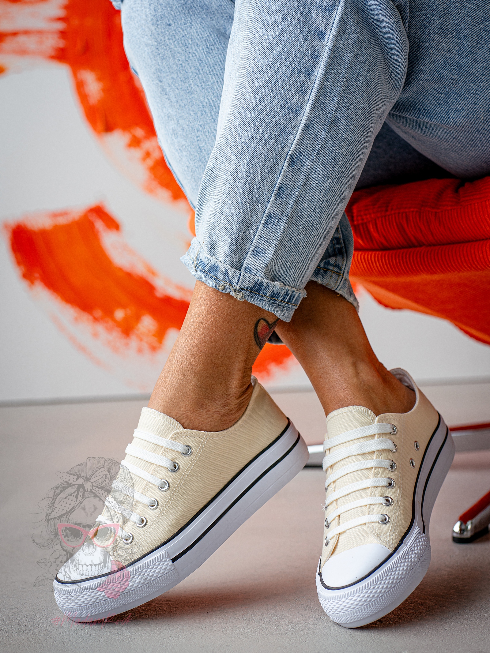 Trampki klasyczne Rock Grest bananowe Trampki klasyczne Rock Grest bananowe