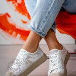 Trampki koronkowe boho Madam Blenor białe