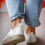 Trampki koronkowe boho Madam Blenor białe