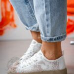 Trampki koronkowe boho Madam Blenor białe