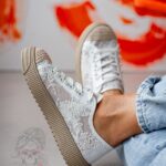 Trampki koronkowe boho Madam Blenor białe