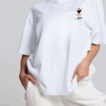 T-shirt oversize CHIARA MARTINI biały