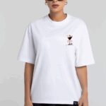 T-shirt oversize CHIARA MARTINI biały