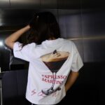 T-shirt oversize CHIARA MARTINI biały