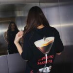 T-shirt oversize CHIARA MARTINI czarny