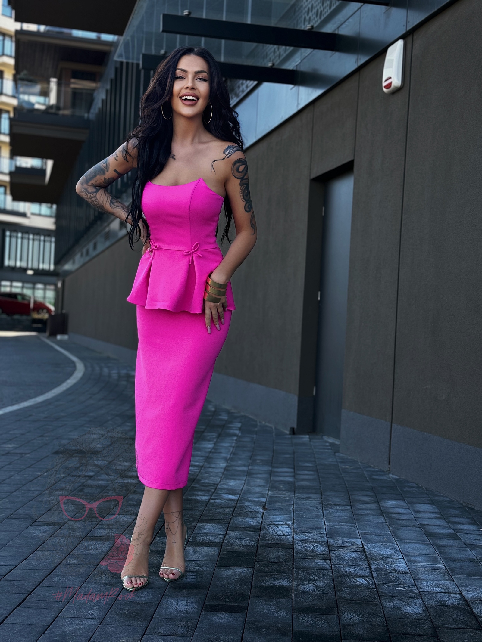 Komplet elegancki NB Momments różowy Komplet elegancki NB Momments różowy