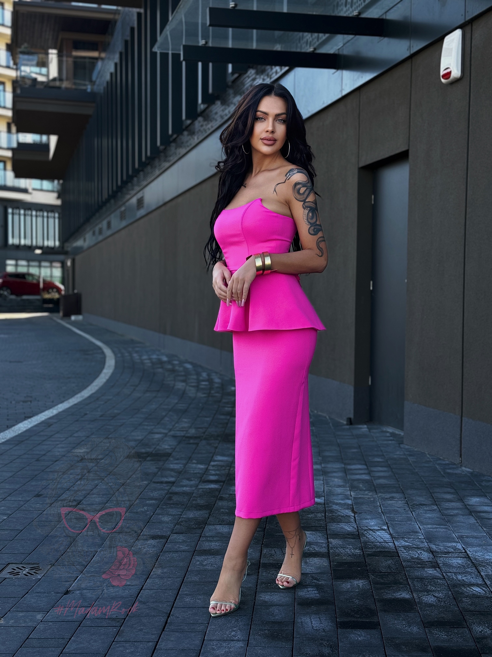 Komplet elegancki NB Momments różowy Komplet elegancki NB Momments różowy