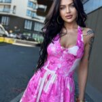 Sukienka midi NB Arelo różowa