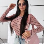 Body casualowe POND OLAVOGA pudrowy róż