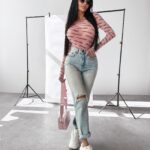 Body casualowe POND OLAVOGA pudrowy róż