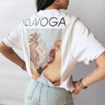 T-shirt bawełniany ONTARIO OLAVOGA biały