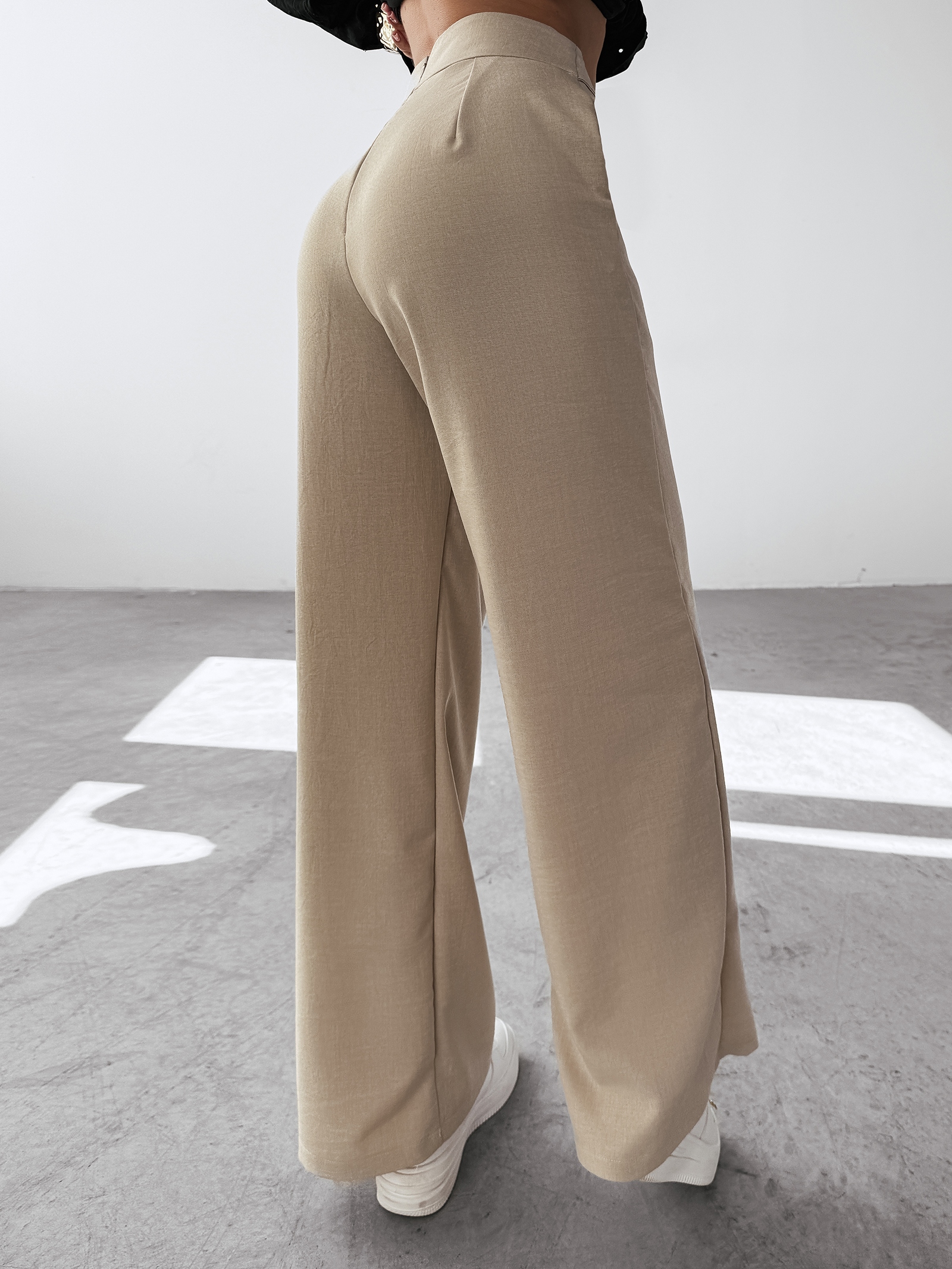 Spodnie casualowe SEINE OLAVOGA beżowe Spodnie casualowe SEINE OLAVOGA beżowe