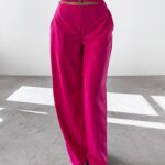 Spodnie casualowe SEINE OLAVOGA amarantowe